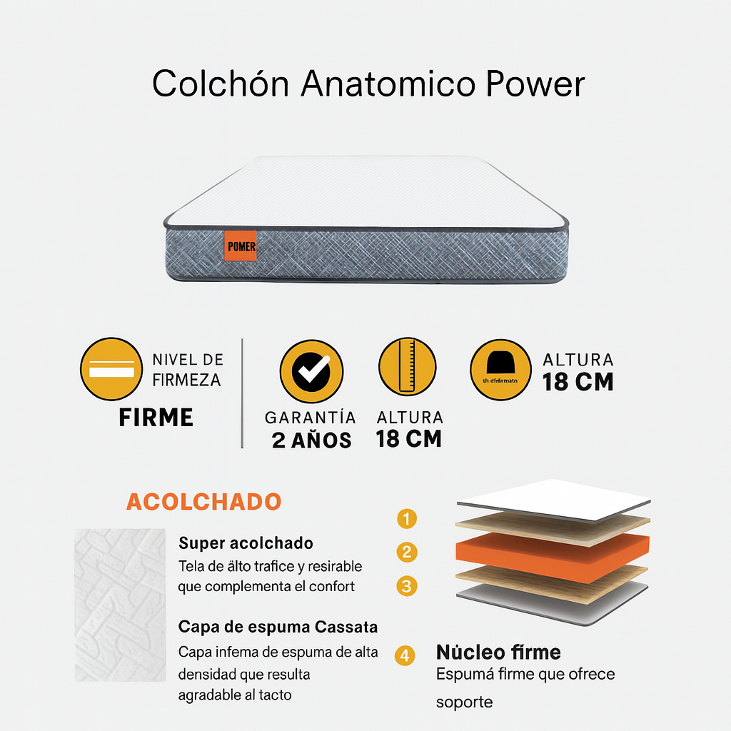 Colchón Anatómico Power