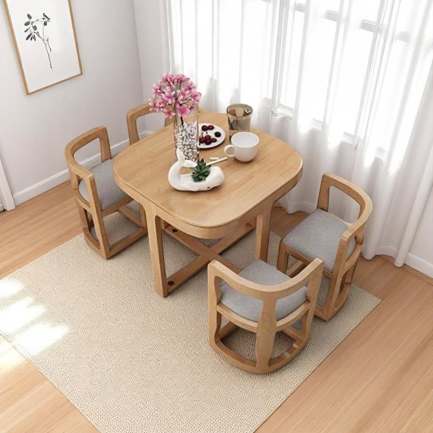 Comedor Ahorrador de Espacio – Diseño Compacto y Elegante