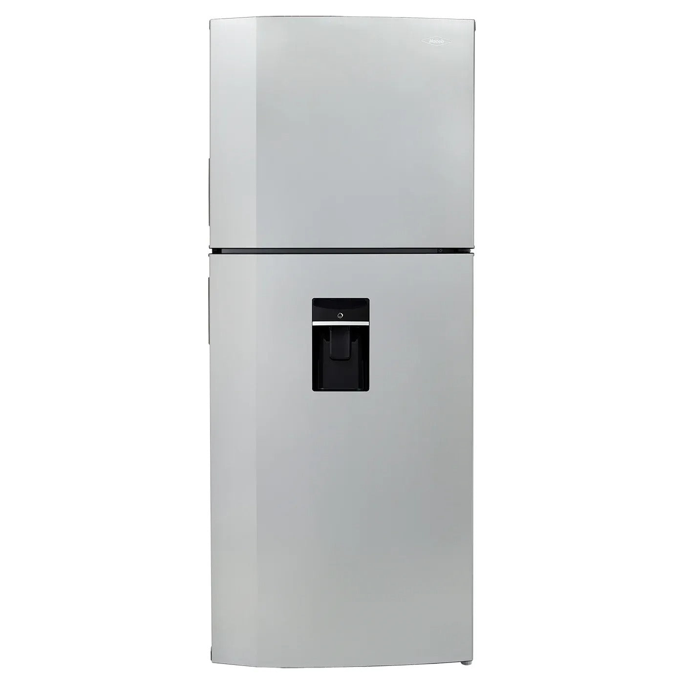Nevera HACEB No frost Congelador Superior 391 litros N404 Manija Integrada Dispensador de Agua Negro Esmeralda