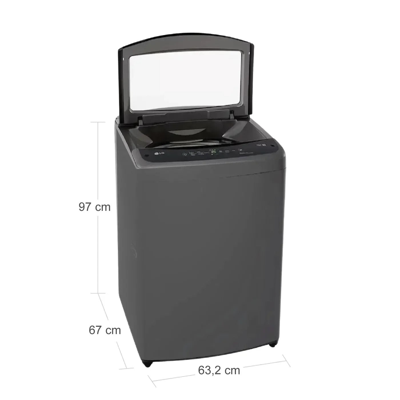 Lavadora LG Carga Superior 16KG WT16MVTB Negro