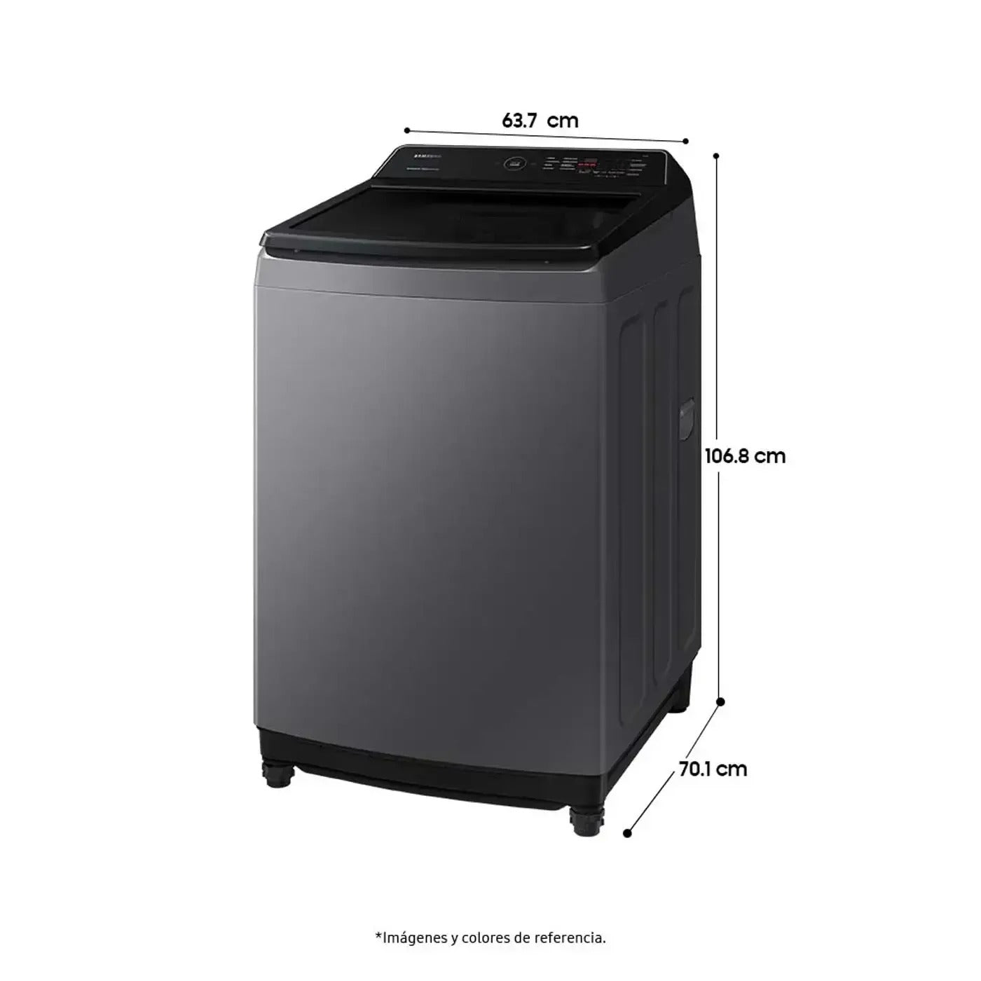 Lavadora SAMSUNG Carga Superior 17 Kilos WA17CG6441BDCO Gris