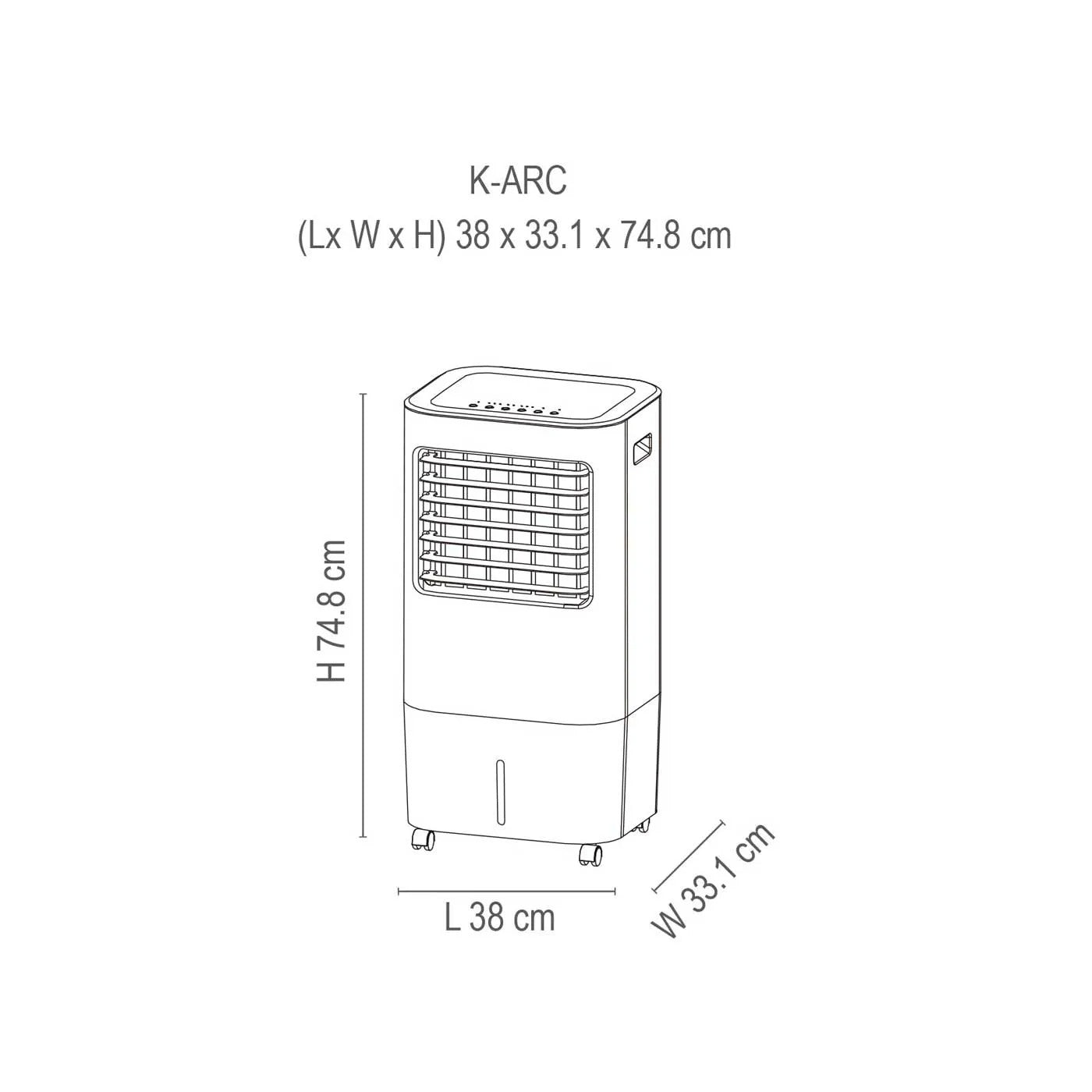 Enfriador de Aire KALLEY K-ARC Blanco