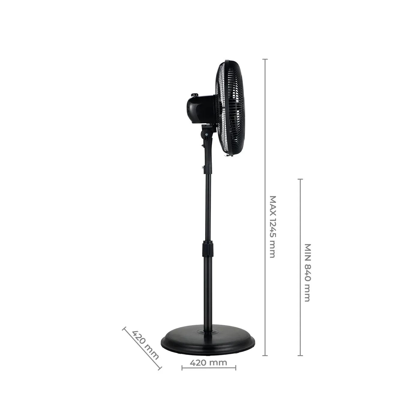 Ventilador de piso KALLEY 14 Pulgadas K-V3N negro