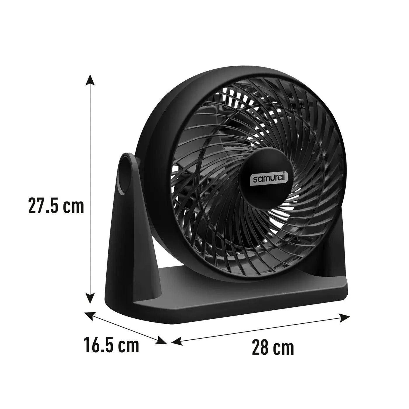Ventilador SAMURAI Compact Force 3 en 1 Negro