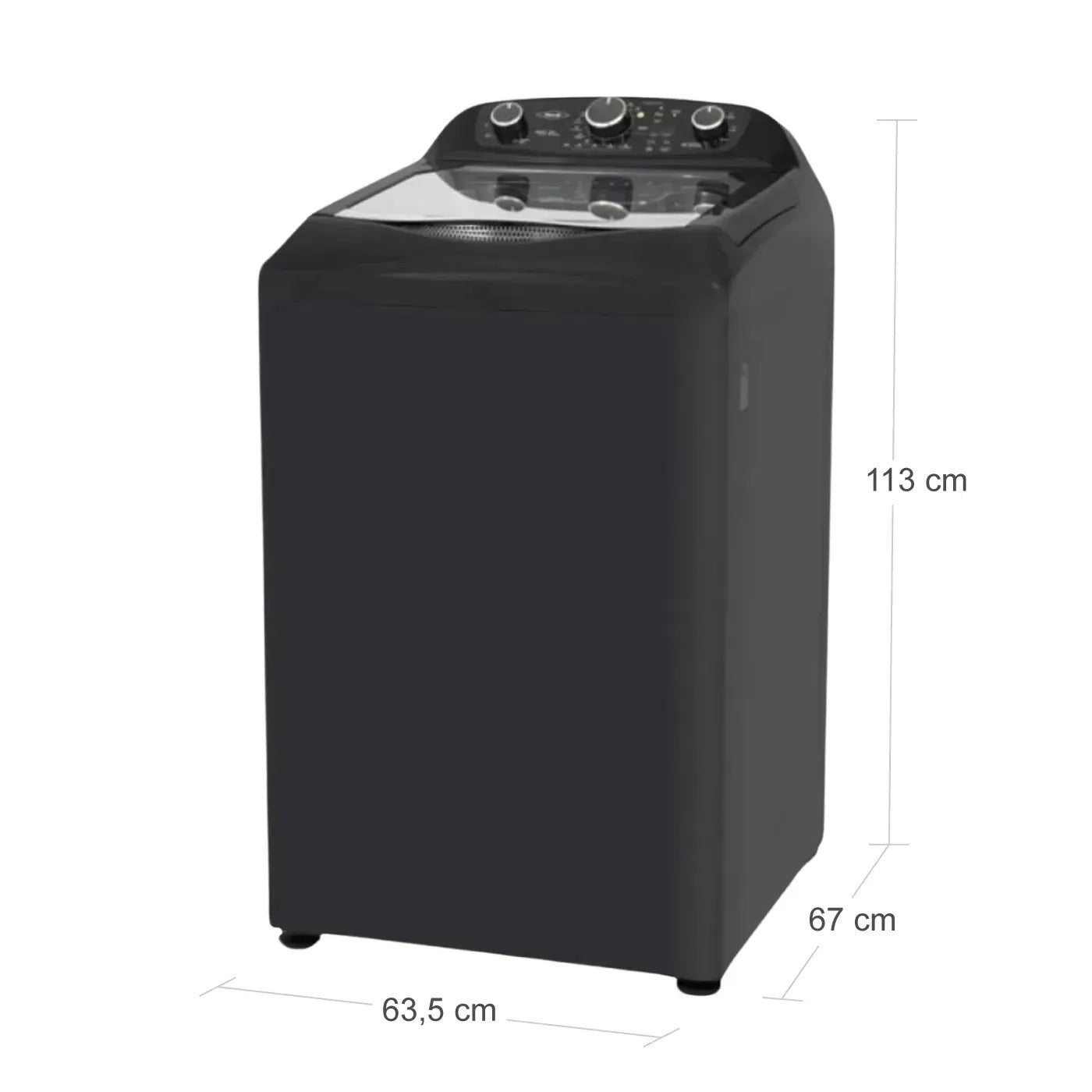 Lavadora HACEB Carga superior 13 Kilos AWÜA Manual Negro