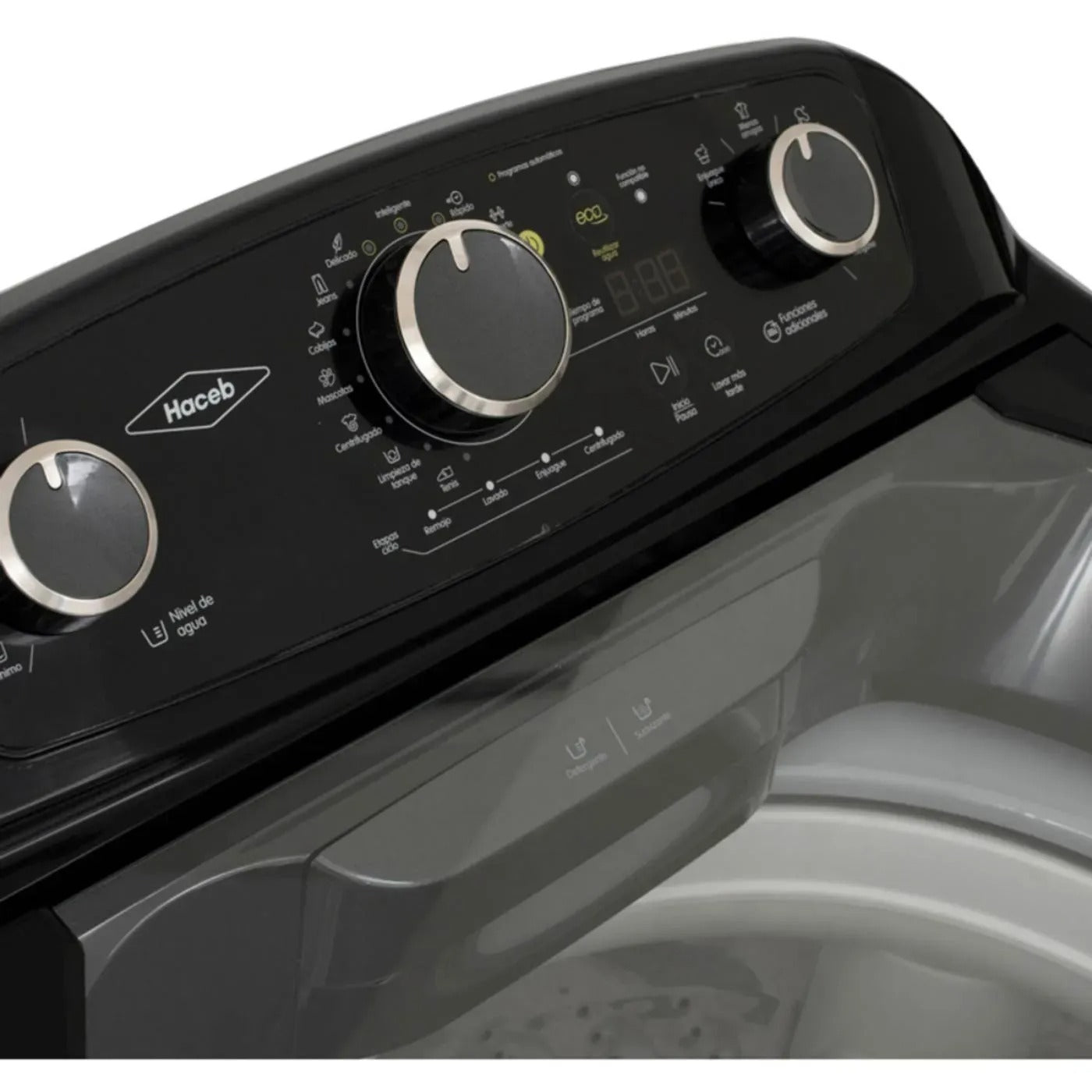 Lavadora HACEB Carga superior 13 Kilos AWÜA Manual Negro