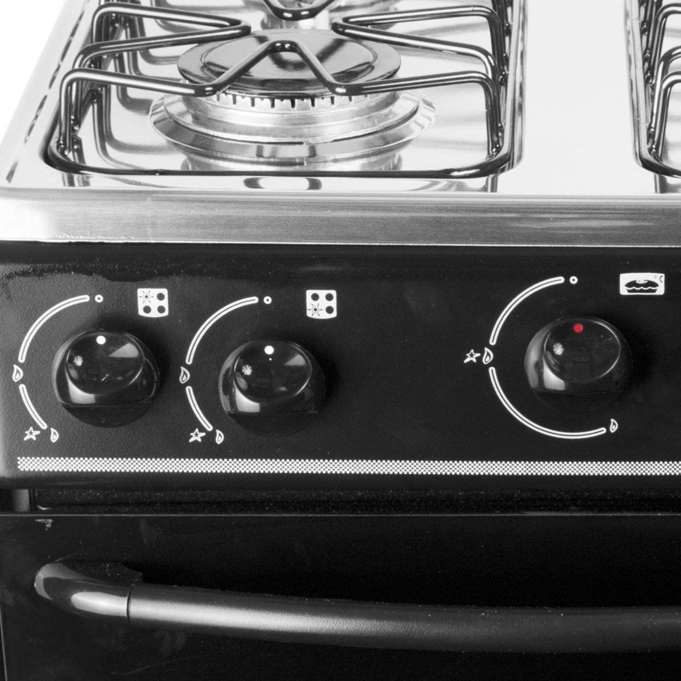 Estufa de Piso ABBA 4 Puestos Con Horno Gas Natural AT101-5 Negro