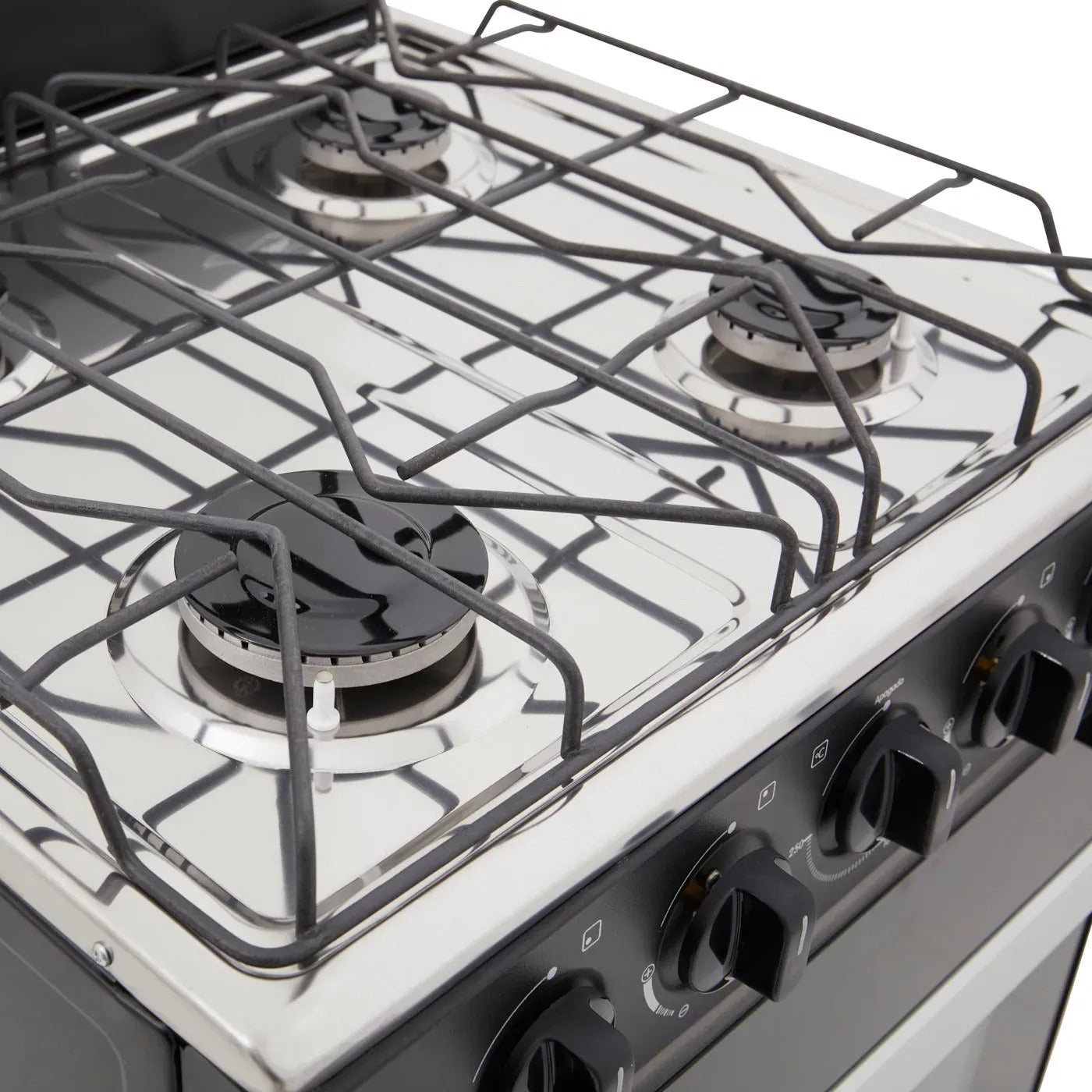 Estufa de Piso HACEB 4 Puestos Con Horno Gas Natural Romero 50-Torre Negro