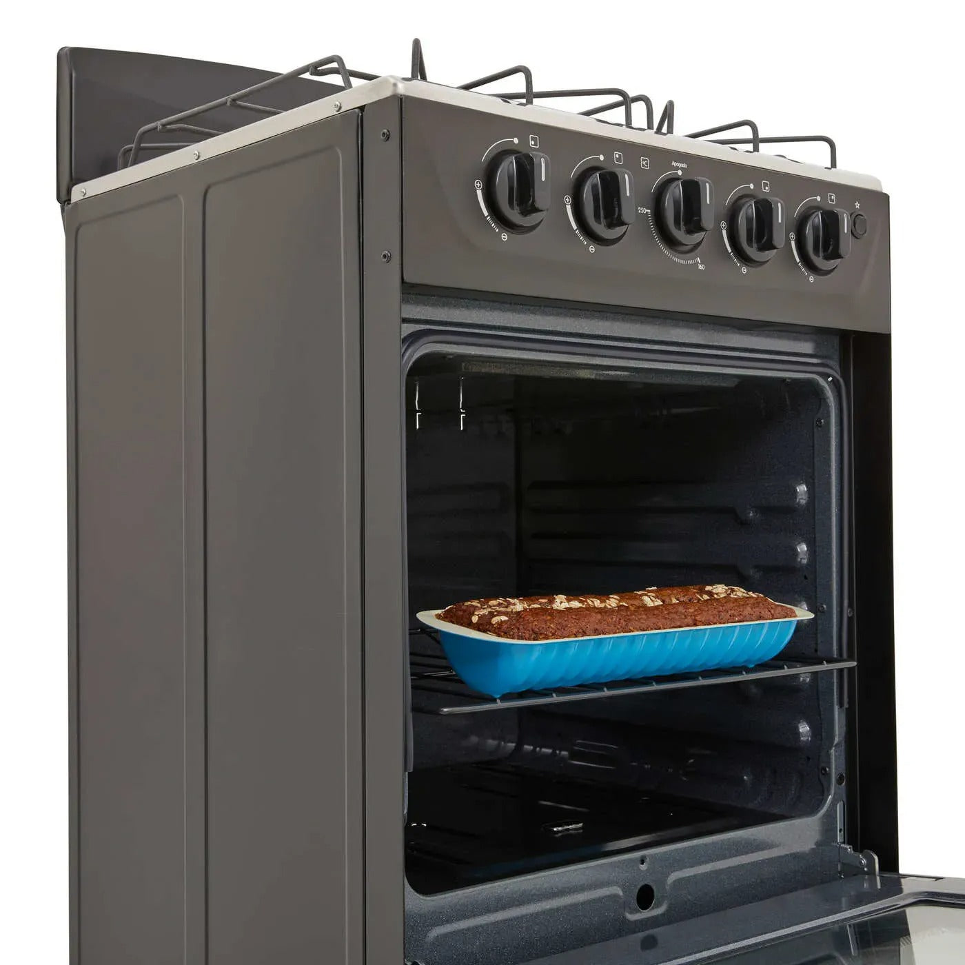 Estufa de Piso HACEB 4 Puestos Con Horno Gas Natural Romero 50-Torre Negro