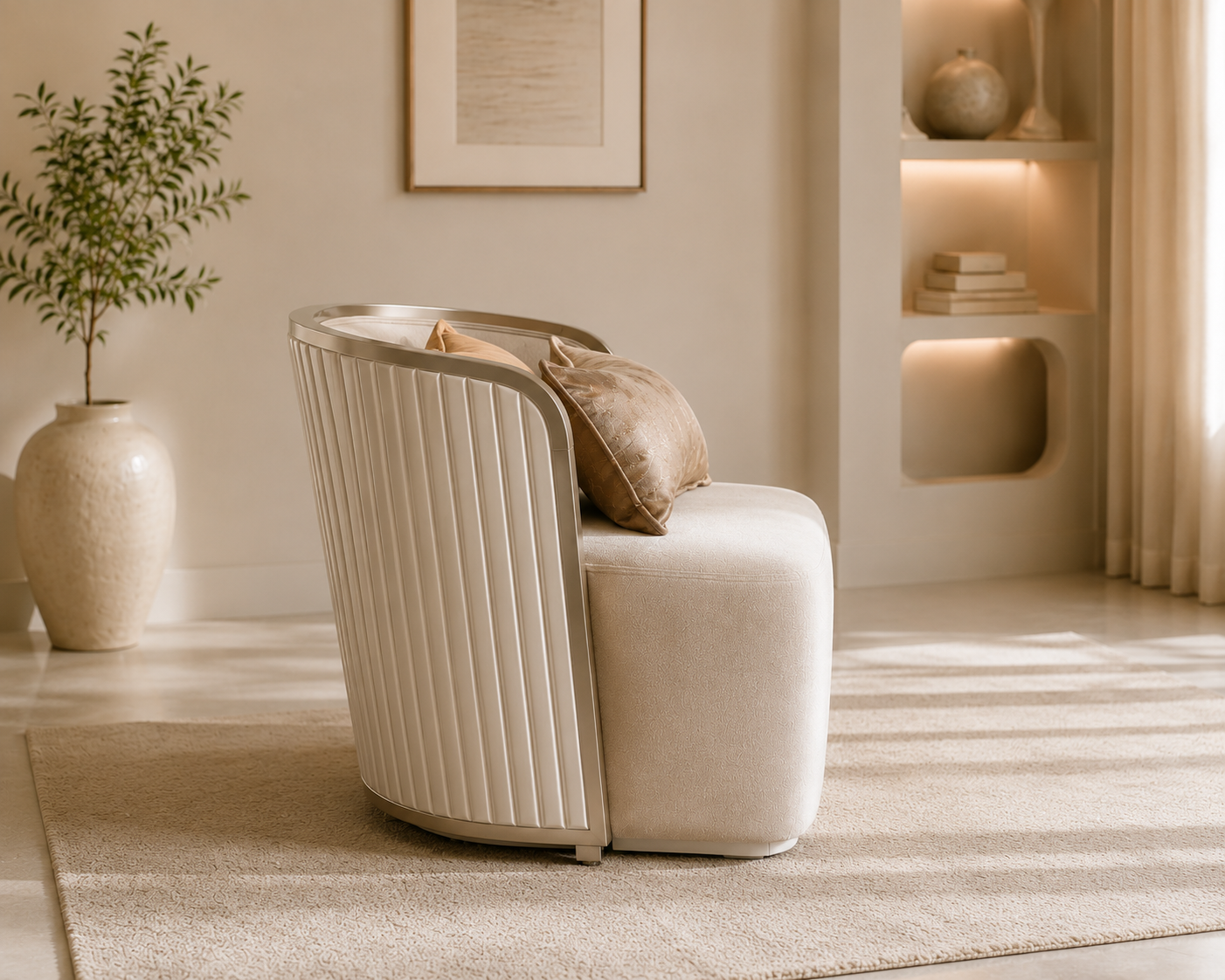 Poltrona / Silla Auxiliar de Lujo | Elegancia Envolvente