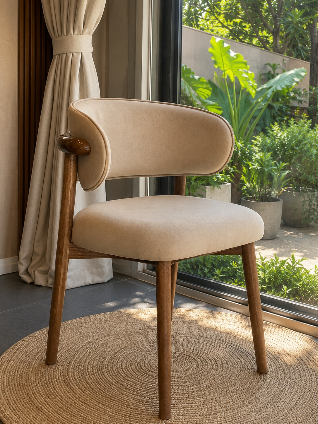 Comedor Nórdico Viena (4 Puestos) | Calidez, Elegancia Contemporánea y Protección Pet Friendly