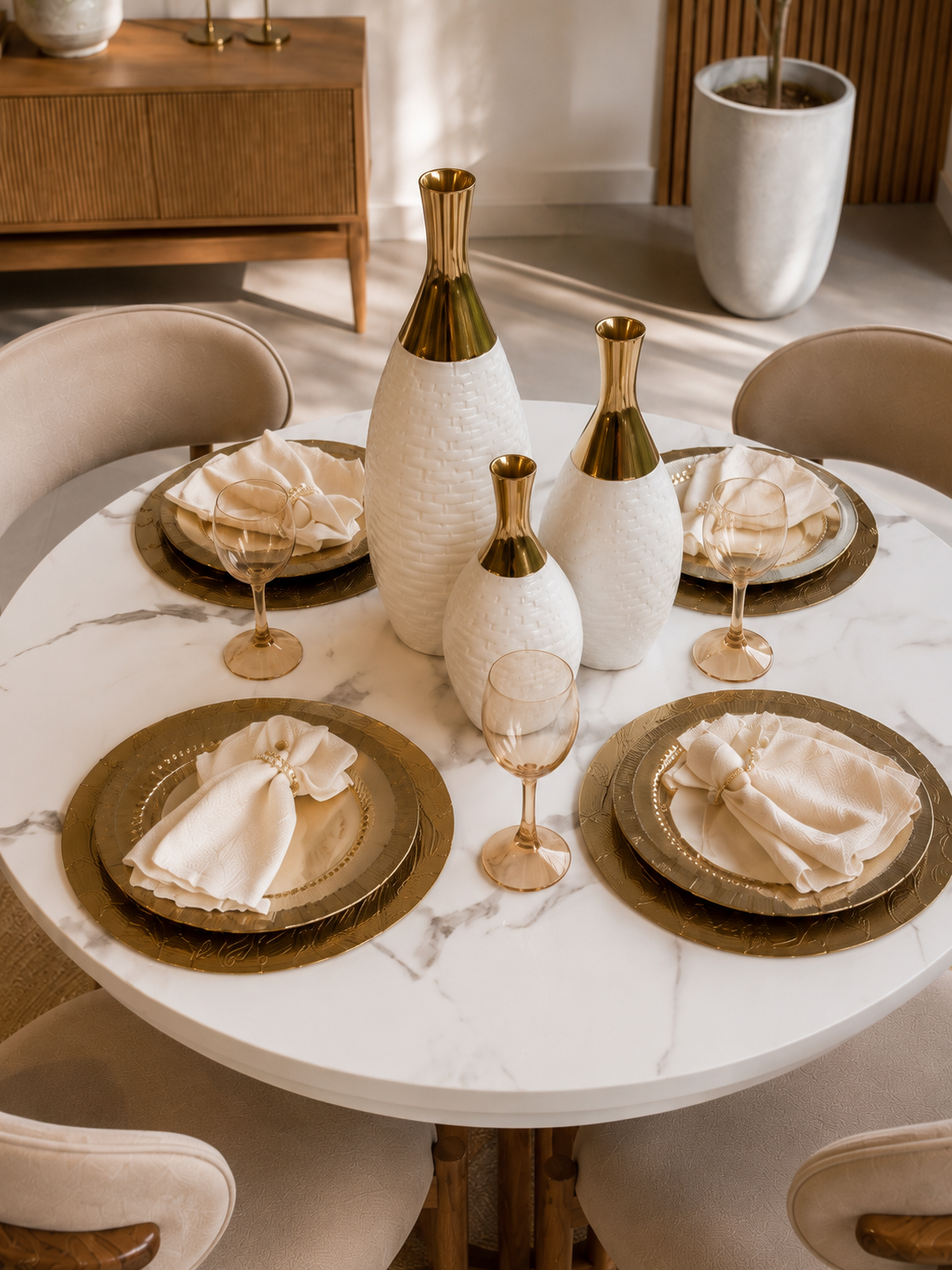 Comedor Nórdico Viena (4 Puestos) | Calidez, Elegancia Contemporánea y Protección Pet Friendly