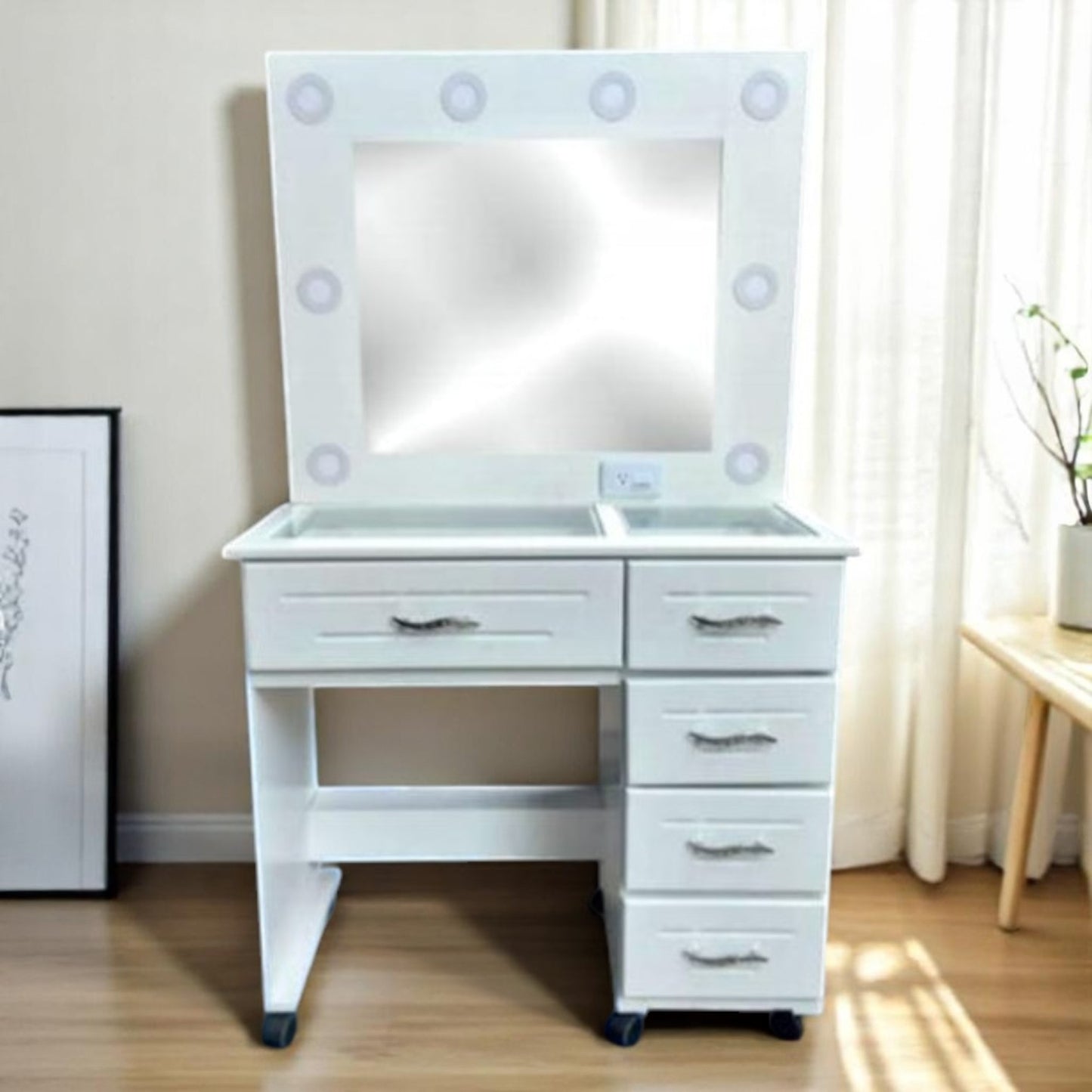 Peinador Hollywood de 1 Metro – Glamour y Funcionalidad en tu Rutina Diaria