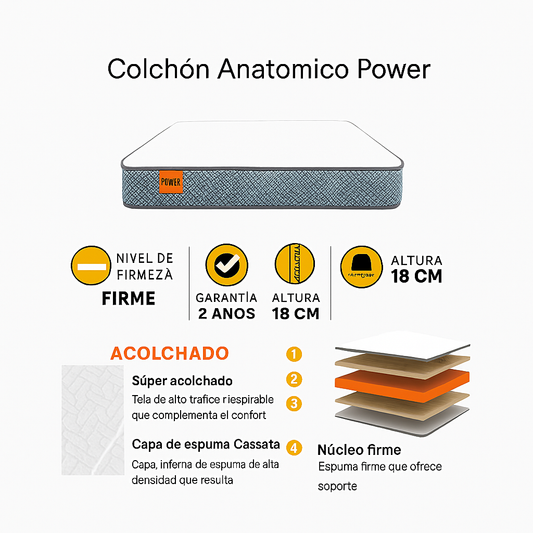 Colchón Anatómico Power