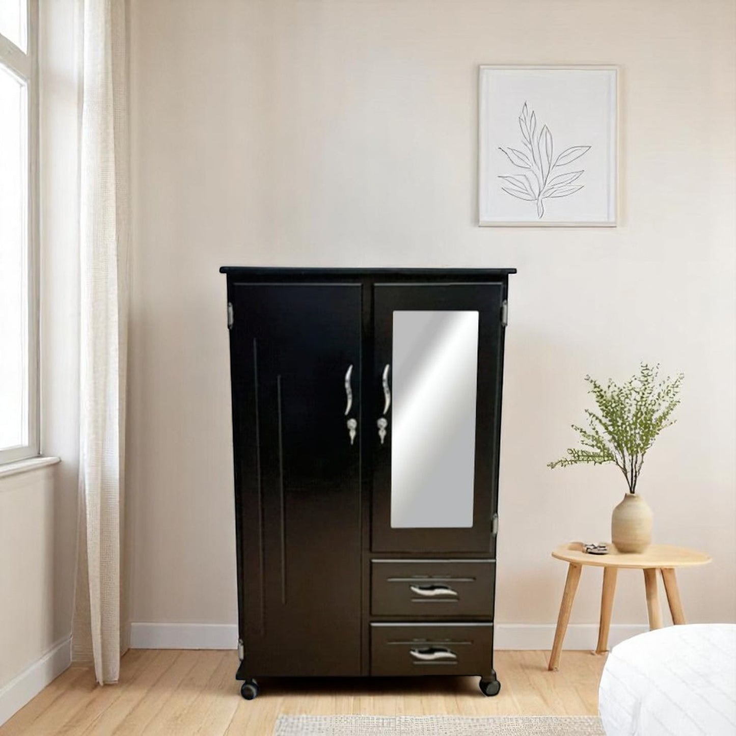 Armario Mini de 80 cm con Espejo – Compacto, Funcional y Elegante