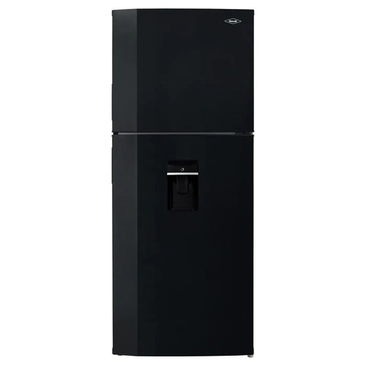 Nevera HACEB No frost Congelador Superior 391 litros N404 Manija Integrada Dispensador de Agua Negro Esmeralda