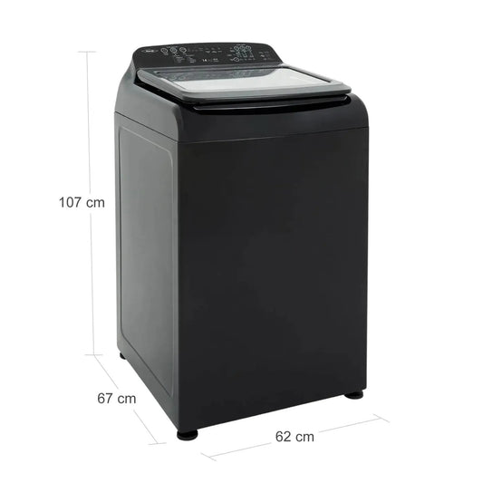 Lavadora HACEB Carga Superior 14 Kilos IVY Digital Negro