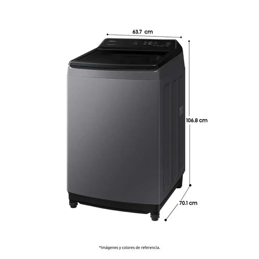 Lavadora SAMSUNG Carga Superior 17 Kilos WA17CG6441BDCO Gris