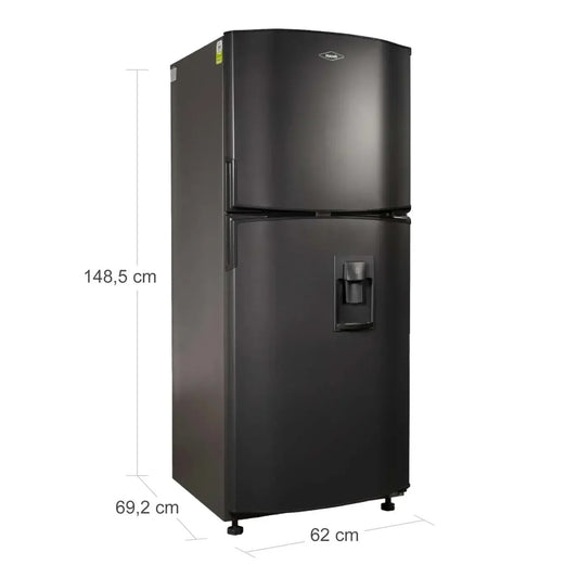 Nevera HACEB No Frost Congelador Superior 226 Litros N243 Manija Interna Gris Plomo