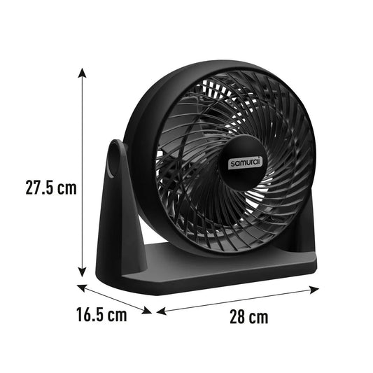 Ventilador SAMURAI Compact Force 3 en 1 Negro