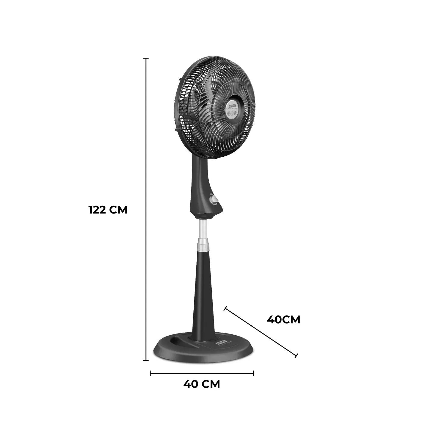 Ventilador SAMURAI Turbo Silence Compact 2 en 1 Negro