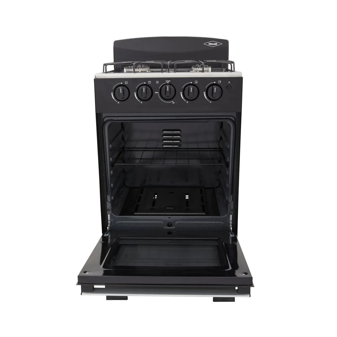 Estufa de Piso HACEB 4 Puestos Con Horno Gas Natural Romero 50-Torre Negro