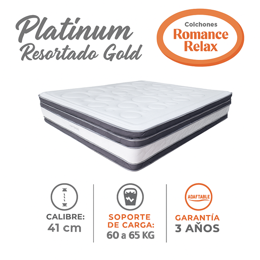 Colchón Platinum Resortado Gold