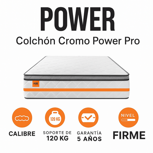 Colchón Power Cromo Pro